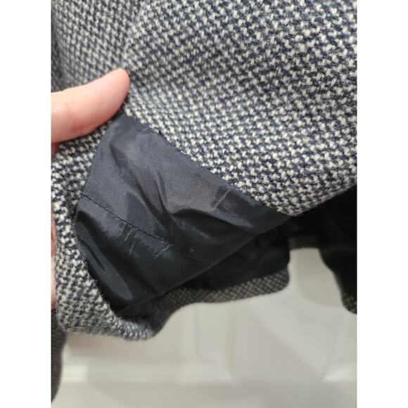 NWOT Lauren RALPH LAUREN Women Virgin Wool Jacket Black White Herringbone 4 - Picture 3 of 6